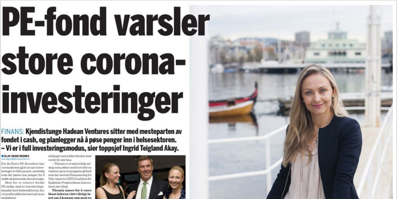 Varsler massive coronakjøp, Finansavisen